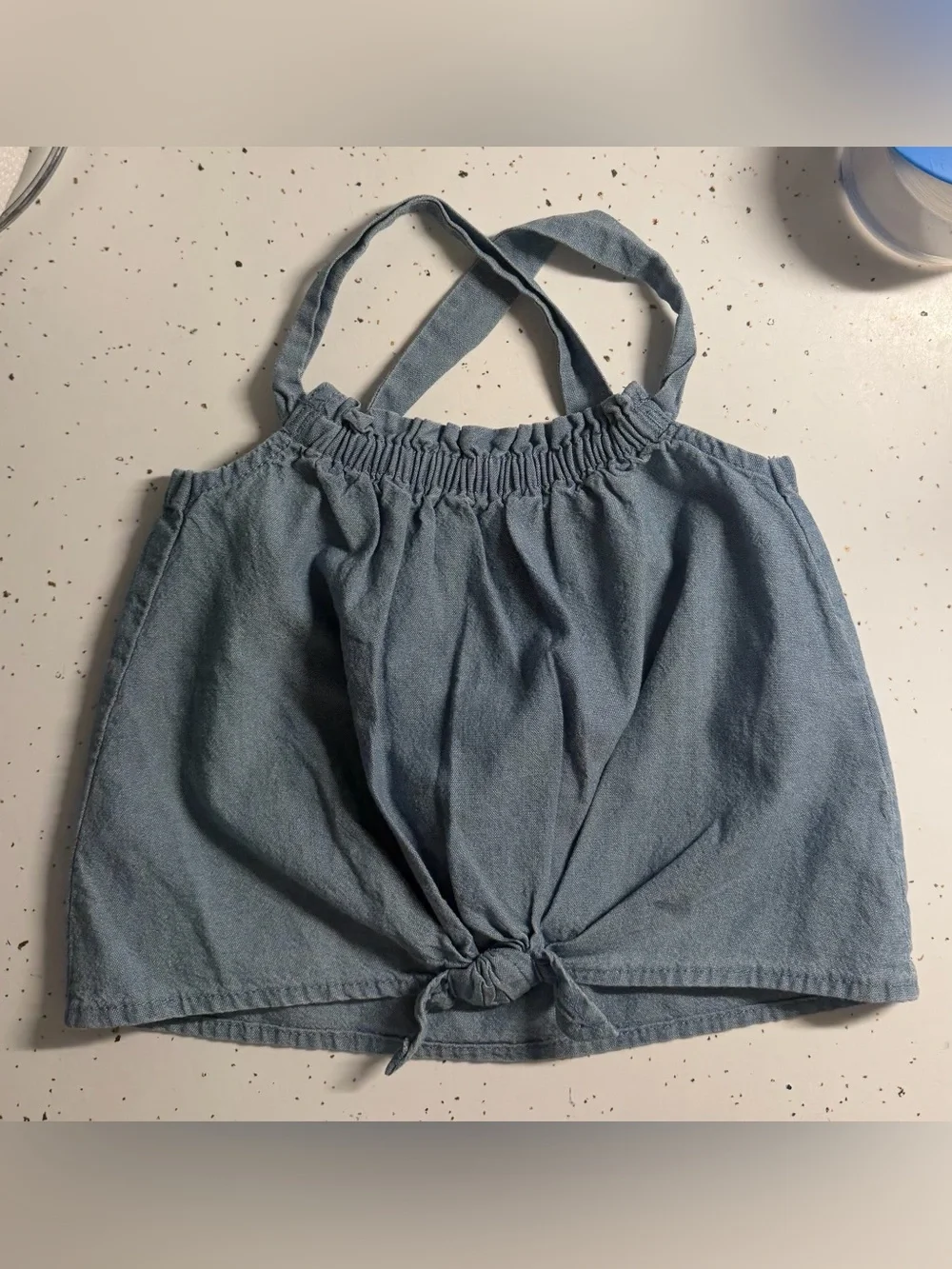 Toddler Girls’ Carter's Light Blue Denim Tank-Top Size: 18M